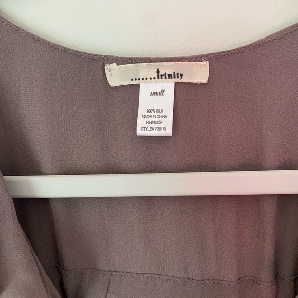 Trinity Charcoal Ruffle Mini Dress - Picture 3 of 10